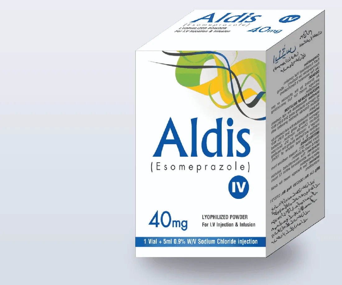 Aldis 40mg Infusion (Esomeprazole) box pack – WIMITS Pharmaceuticals