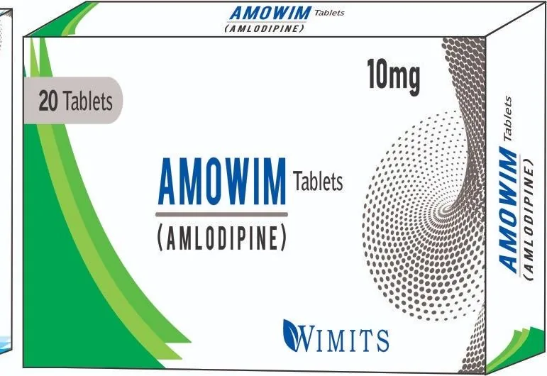 Amowim 10mg Tablet (Amlodipine As Besylate) strip pack – WIMITS Pharmaceuticals