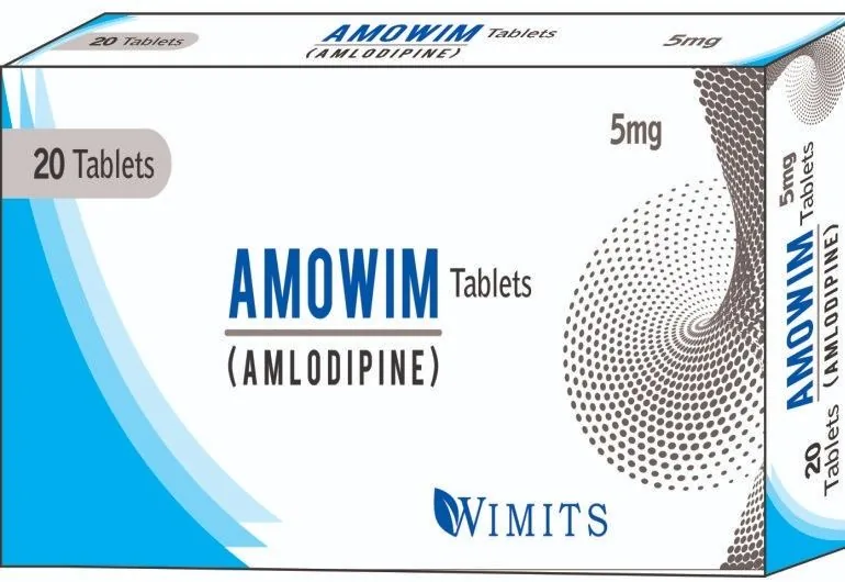 Amowim 5mg Tablet (Amlodipine As Besylate) strip pack – WIMITS Pharmaceuticals