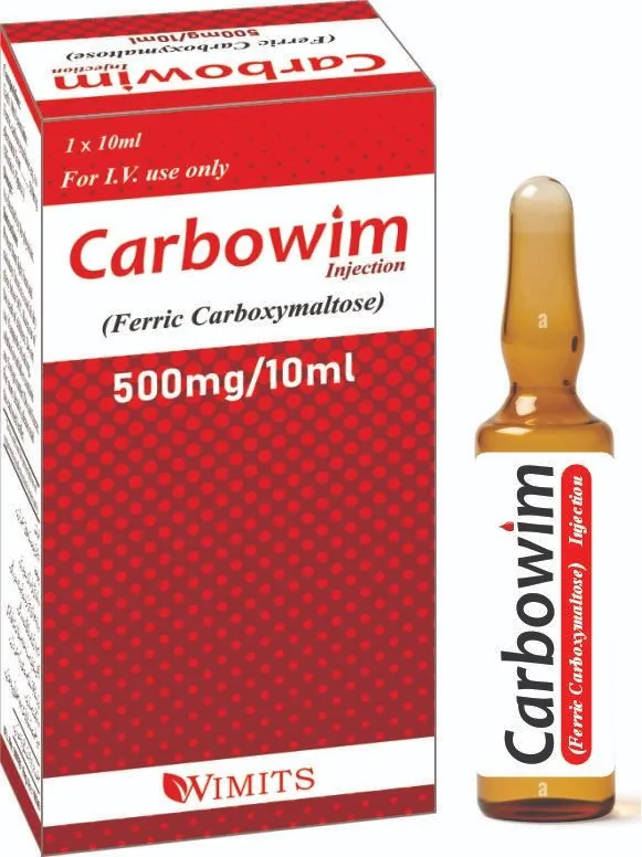 Carbowim 500mg/10ml Injection (Ferric Carboxymaltose) strip pack – WIMITS Pharmaceuticals