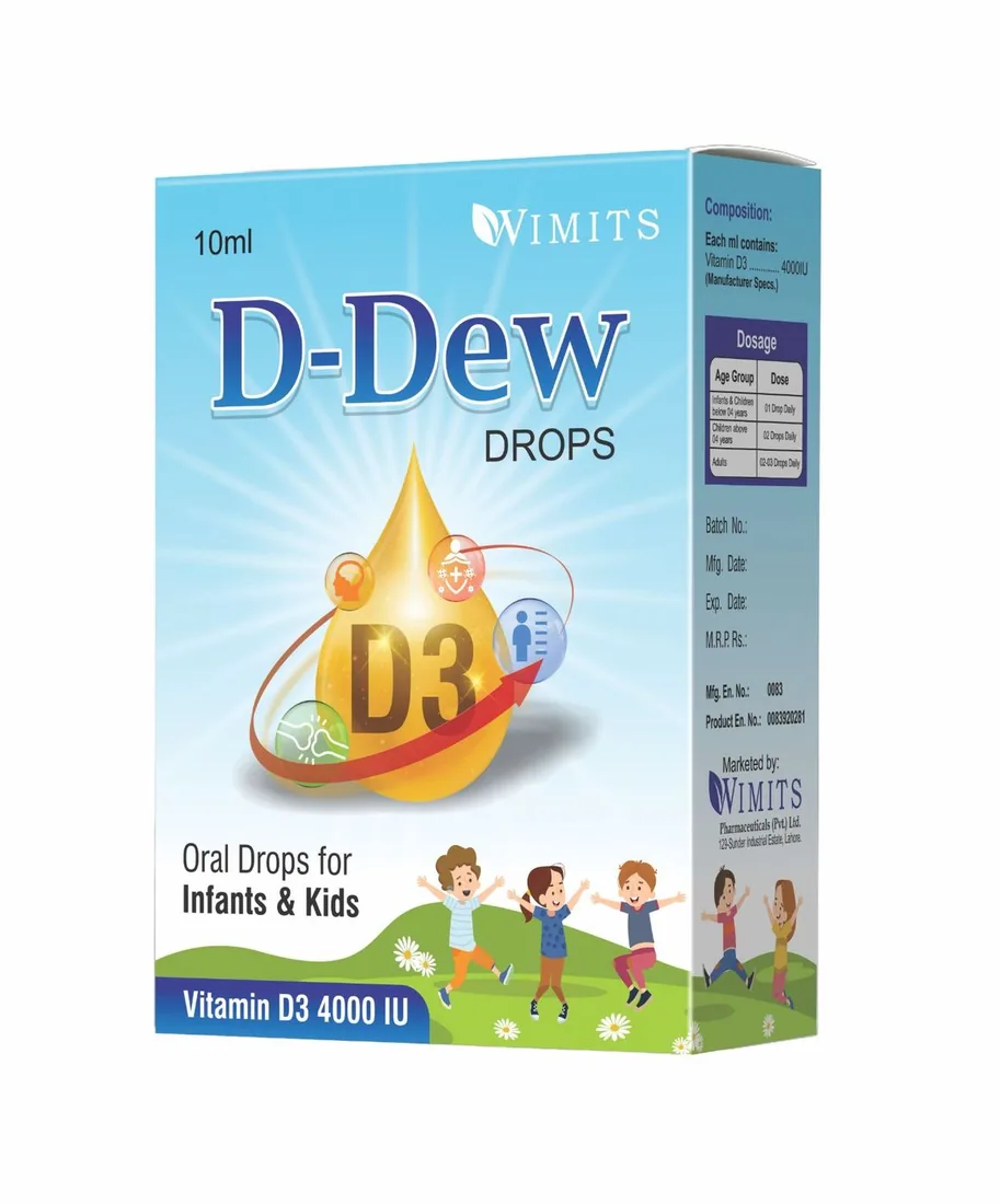 D-Dew Drops (Vitamin D) strip pack – WIMITS Pharmaceuticals