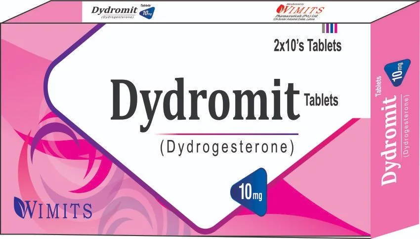 Dydromit 10mg Tablet (Dydrogesterone) strip pack – WIMITS Pharmaceuticals