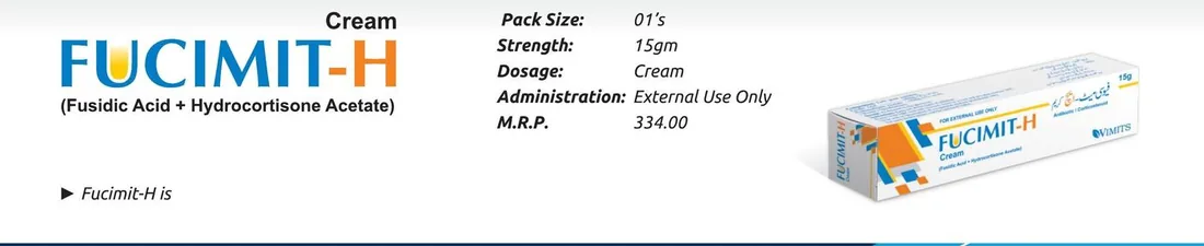 Fucimit-H Cream (Fusidic Acid + Hydrocortisone) detail image – Wimits Pharmaceuticals