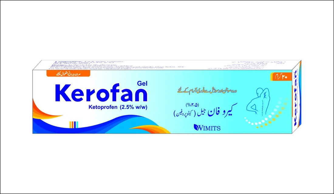 Kerofan Gel (ketoprofen) strip pack – WIMITS Pharmaceuticals