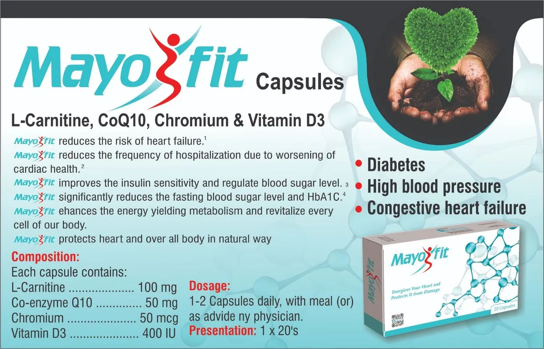 Mayo Fit Capsule (L-Carnitine) box pack – WIMITS Pharmaceuticals