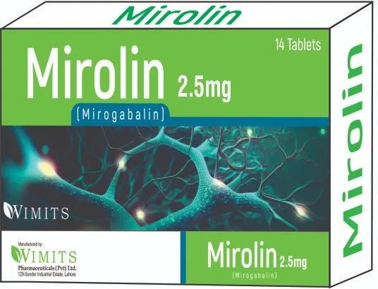 Mirolin 2.5mg (Mirogabalin) strip pack – WIMITS Pharmaceuticals
