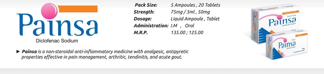 Painsa (Diclofenac Sodium) detail image – Wimits Pharmaceuticals
