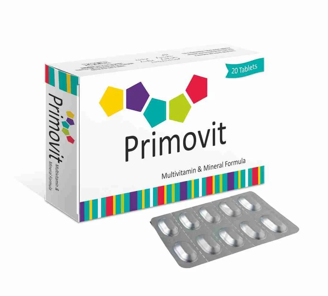 Primovit Tablet (Multivitamin + Mineral Formula) strip pack – WIMITS Pharmaceuticals