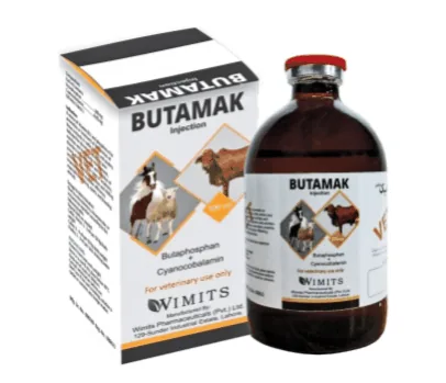 BUTAMAK Injection-Each ml contains: Butaphosphan....100mg   Cyanocobalamin....0.05mg   (Wimits Specs) – Wimits Pharmaceuticals