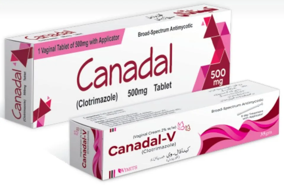 Canadal / Canadal-V (Clotrimazole 500mg Vaginal Tablet / 2% w/w Cream) – Wimits Pharmaceuticals