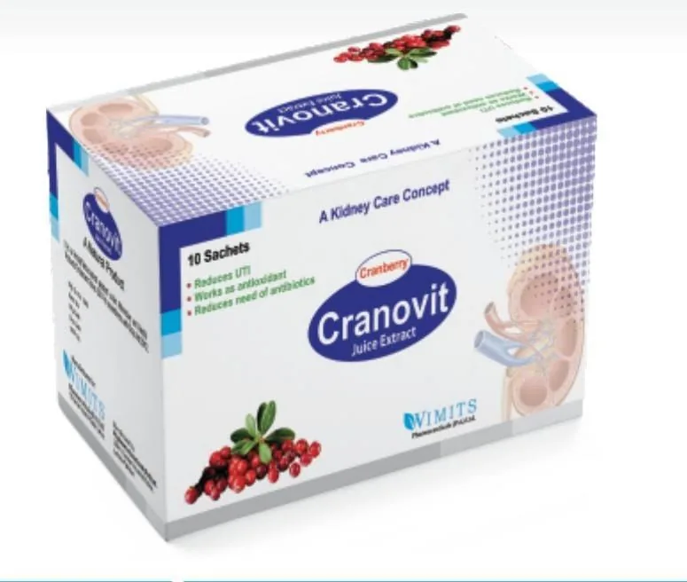 Cranovit Sachet (Cranberry Juice Extract — A Kidney Care Concept) – Wimits Pharmaceuticals