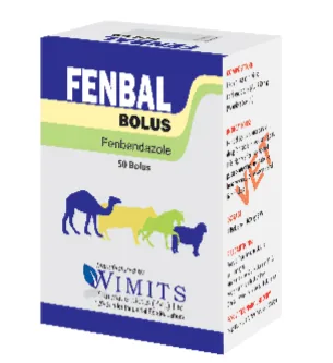 FENBAL Bolus-Each bolus contains: Fenbendazole BP....750mg   (Wimits Specs) – Wimits Pharmaceuticals