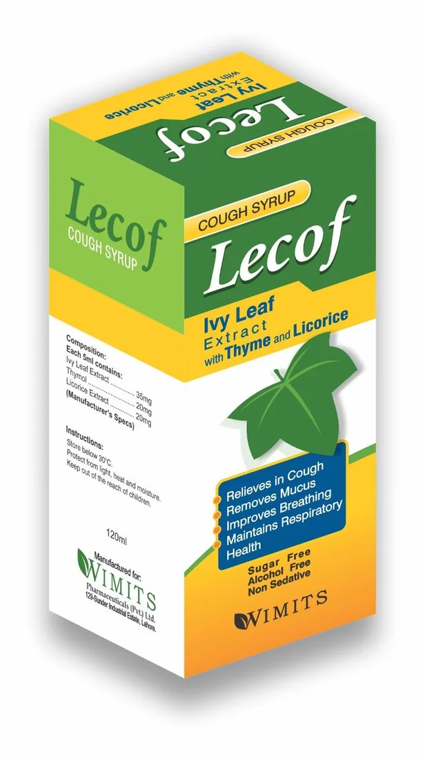 Lecof Syrup (Ivy Leaf Extract) strip pack – WIMITS Pharmaceuticals