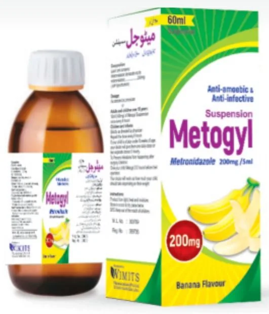 Metogyl Suspension (Metronidazole....................200 mg/5 ml) – Wimits Pharmaceuticals