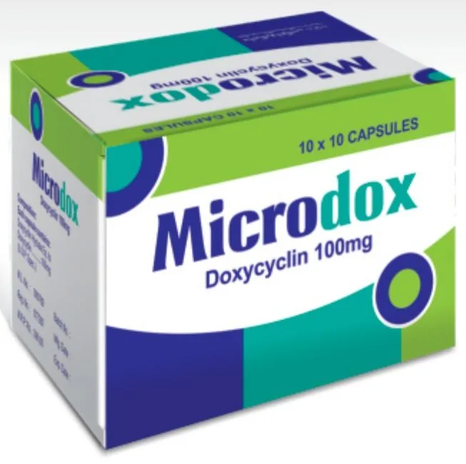 Microdox 100mg Capsule (Doxycycline.......................100 mg) – Wimits Pharmaceuticals