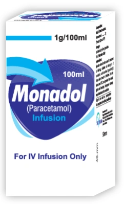 Monadol Infusion (Paracetamol) box pack – WIMITS Pharmaceuticals