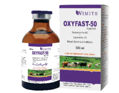 OXYFAST Injection-(for 1 ml)- Oxytetracycline hydrochloride (BP)....50mg  Lignocaine Hydrochloride (BP)....10mg (Wimits Specs)  – Wimits Pharmaceuticals