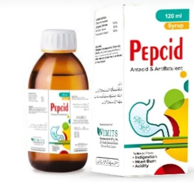 Pepcid Syrup (Antacid & Antiflatulent..........120 ml) – Wimits Pharmaceuticals