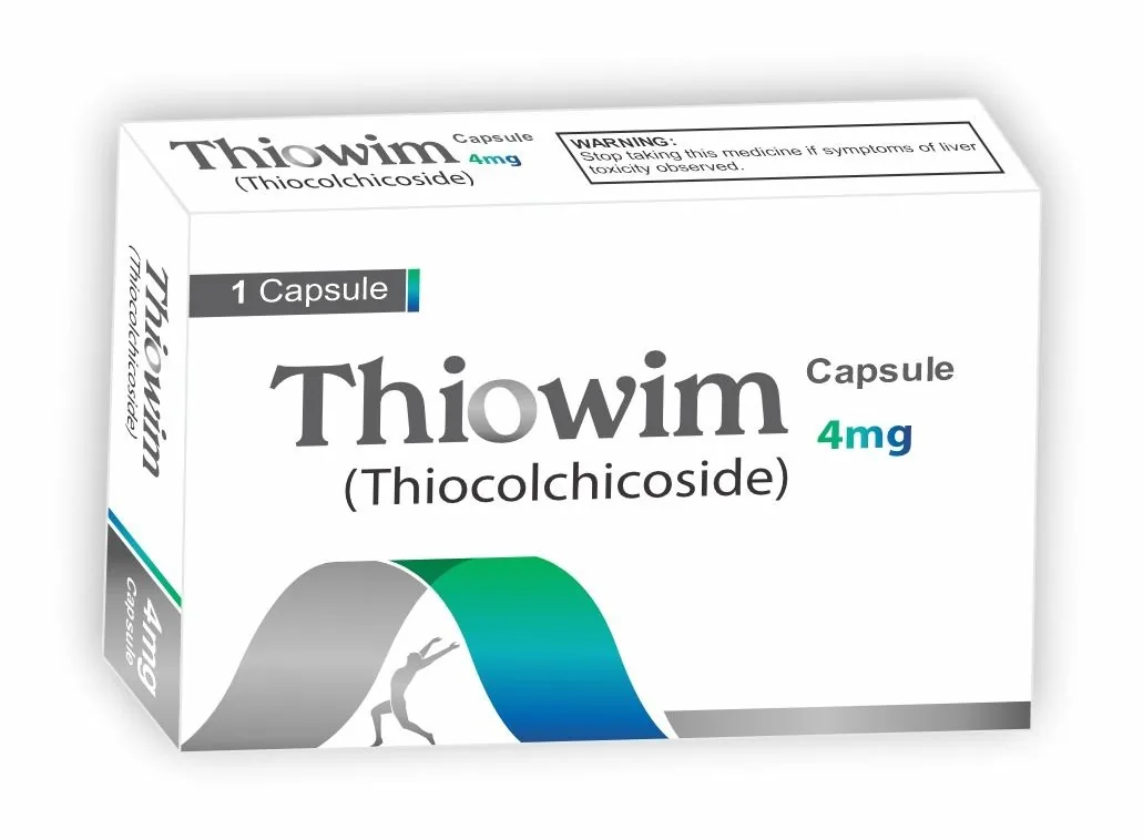 Thiowim Capsule (Thiocolchicoside….. 40mg) strip pack – WIMITS Pharmaceuticals