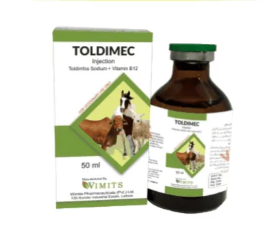 TOLDIMEC Injection-Each ml contains: Toldimfos Sodium....200mg   Vitamin B12....50mcg   (wimits Specs) – Wimits Pharmaceuticals