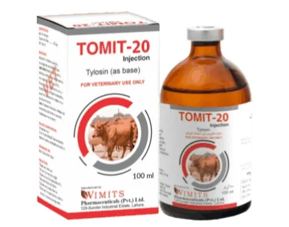 TOMIT-20 Injection-(for 1 ml)-Tylosin(BP)....200mg  (BP Specs)– Wimits Pharmaceuticals
