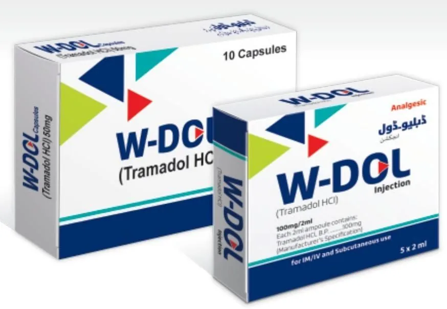 W-Dol (Tramadol HCl) (Tramadol HCl 50mg Capsule / 100mg per 2ml Injection) – Wimits Pharmaceuticals