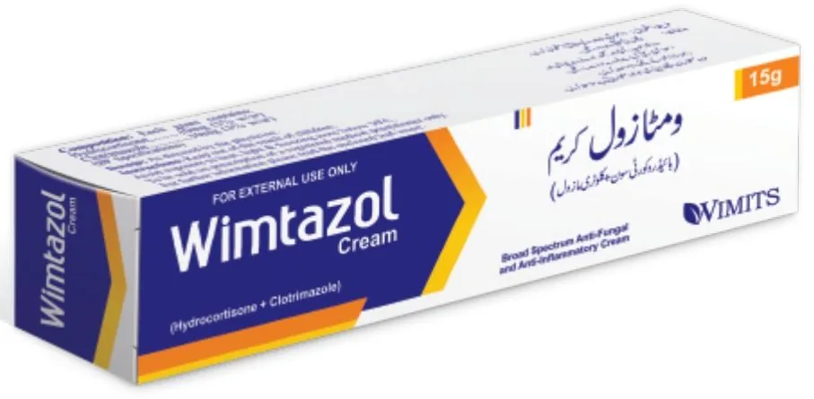 Wimtazol Cream (Hydrocortisone + Clotrimazole) – Wimits Pharmaceuticals